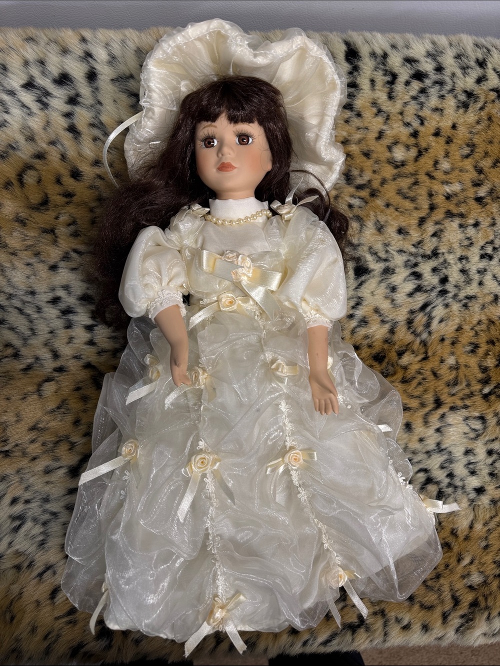Special collectors edition animated musical porcelain doll.